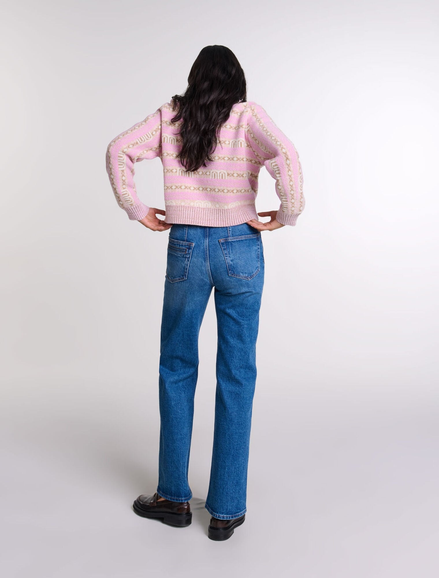 Multi-Coloured  -Jacquard Jumper