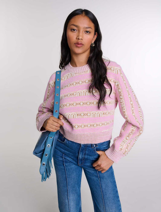 Multi-Coloured  -Jacquard Jumper