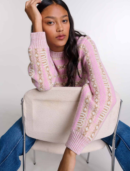 Multi-Coloured  -Jacquard Jumper