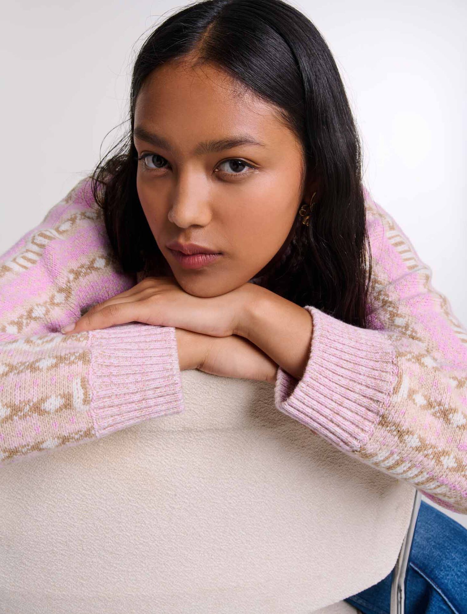 Multi-Coloured  -Jacquard Jumper
