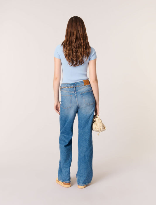 Blue Sky Fine ribbed t-shirt