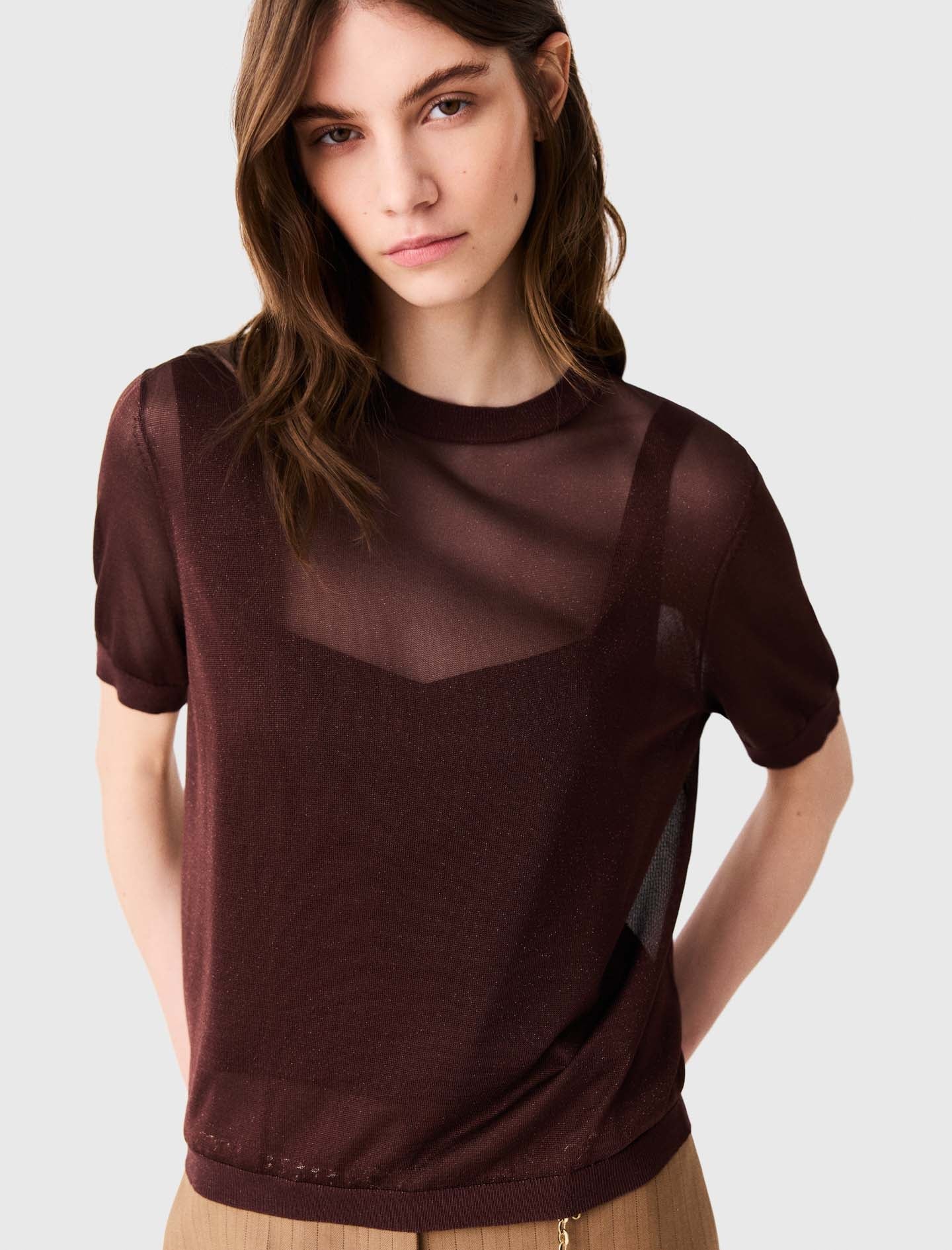 2-in-1 jumper Brown