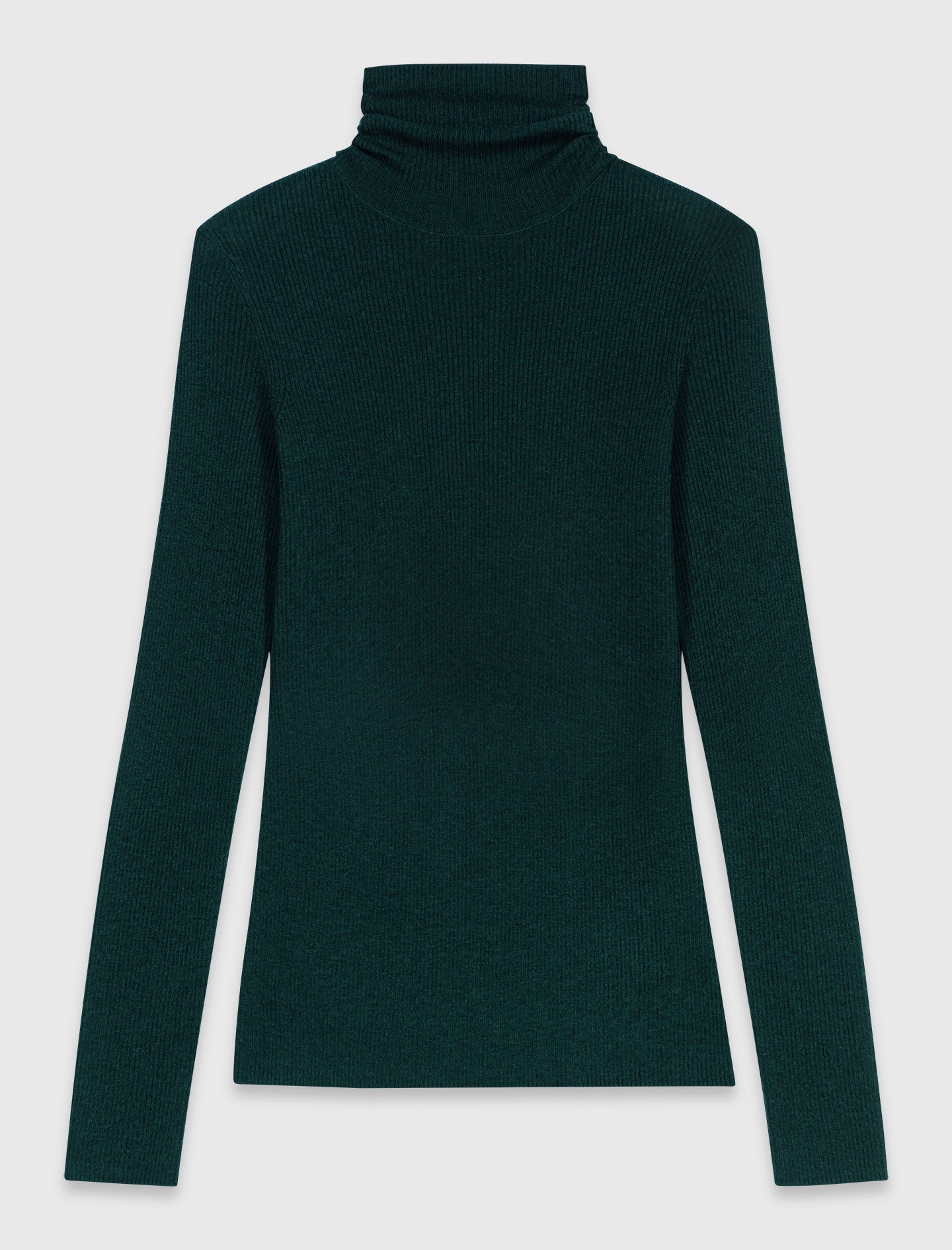 Second-skin high-neck jumper Bottle Green