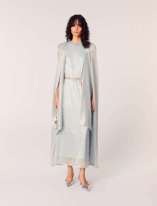 Blue Sky featured Maxi Dress with Cape