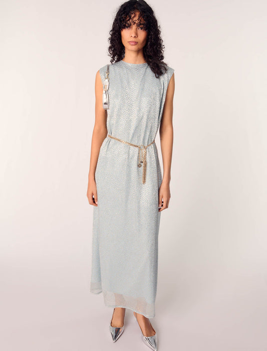 Blue Sky Maxi Dress with Cape