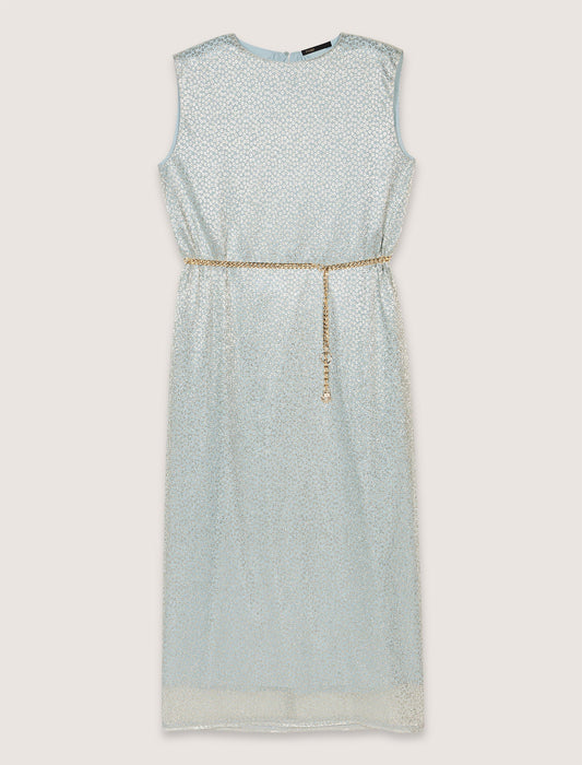 Blue Sky Maxi Dress with Cape