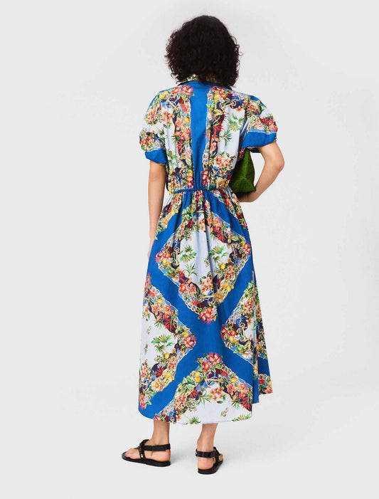 Multicolor Floral Print Patterned maxi dress