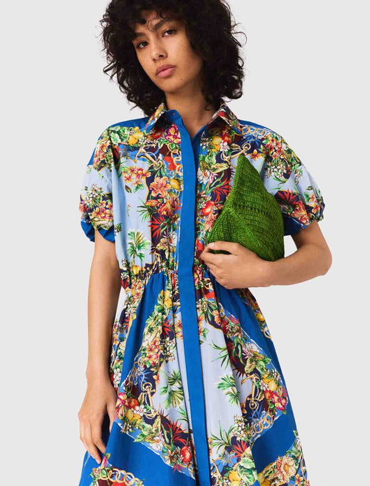 Multicolor Floral Print Patterned maxi dress
