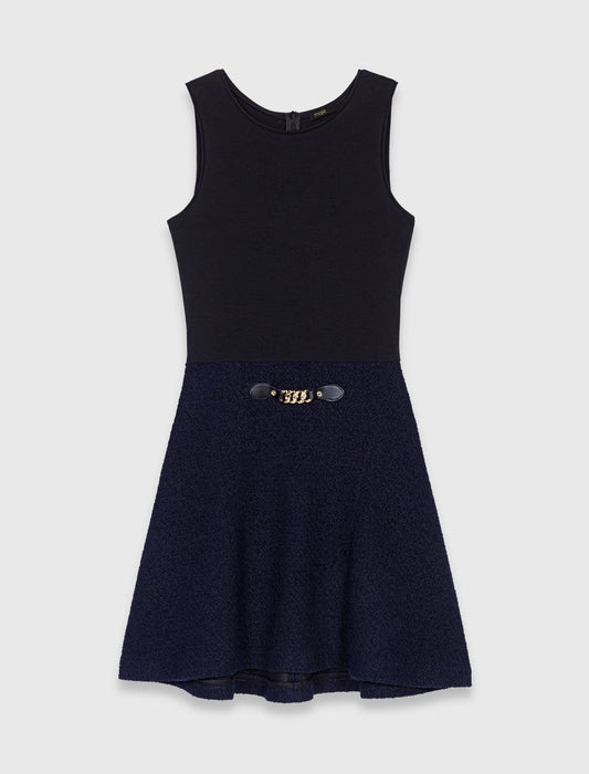 2-in-1 tweed dress