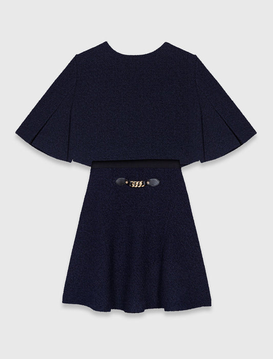 2-in-1 tweed dress