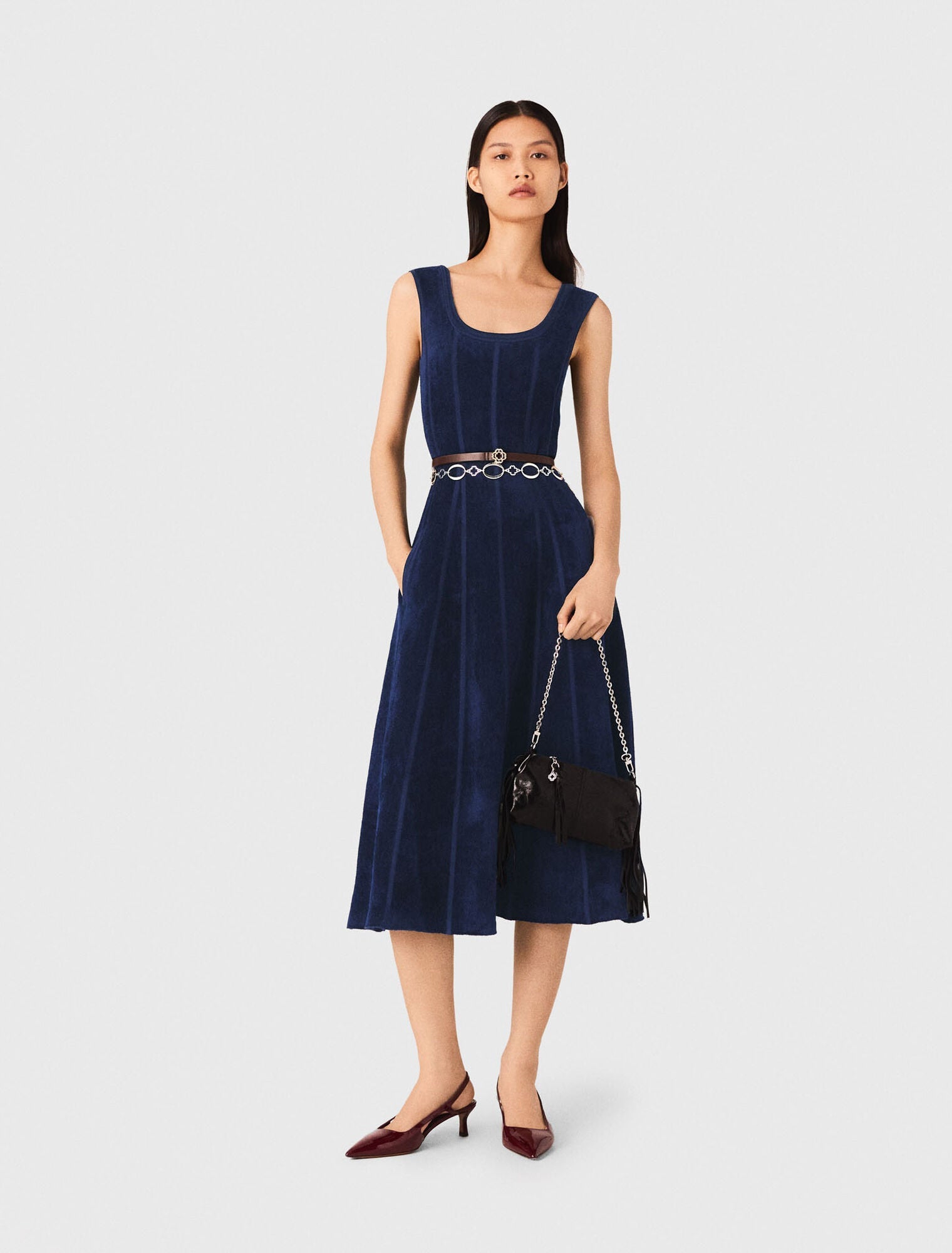 Velvet maxi dress