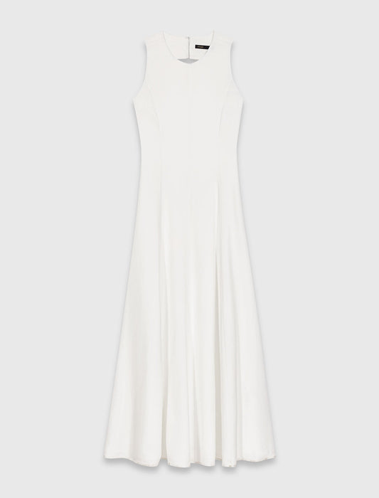 Backless Midi Dress White
