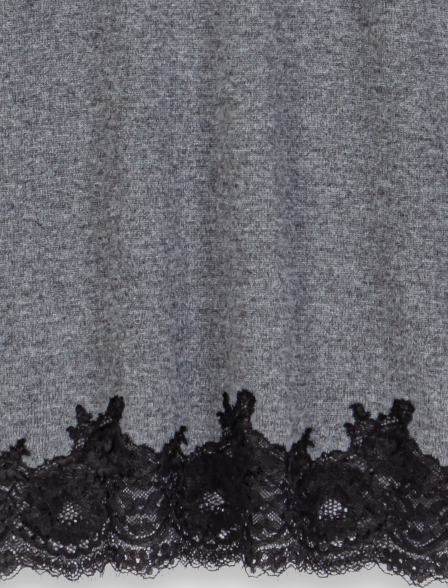 Dress with lace panel Grey/Black