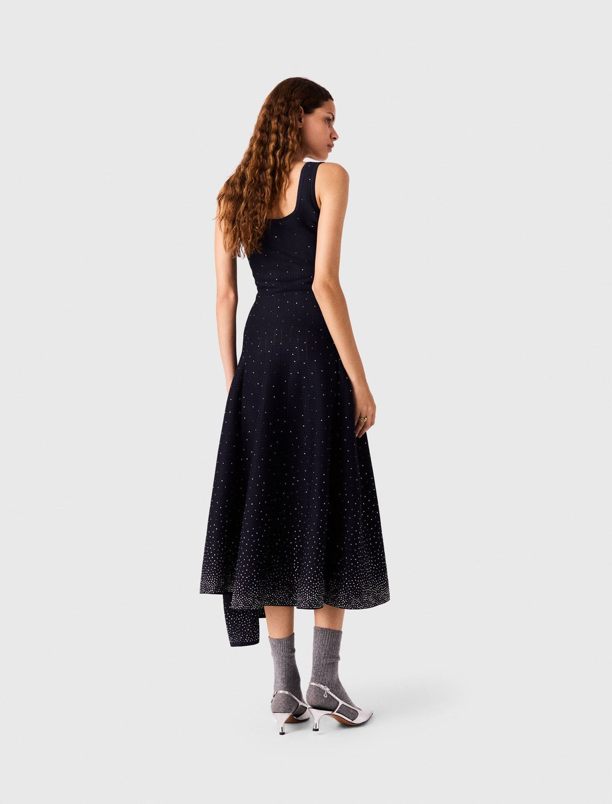 Maje Knitted Dress Navy