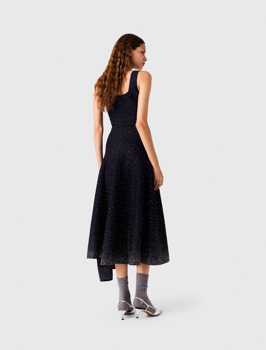 Maje Knitted Dress Navy