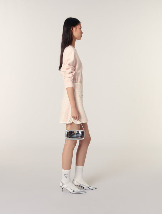 Pink Embroidered sweatshirt