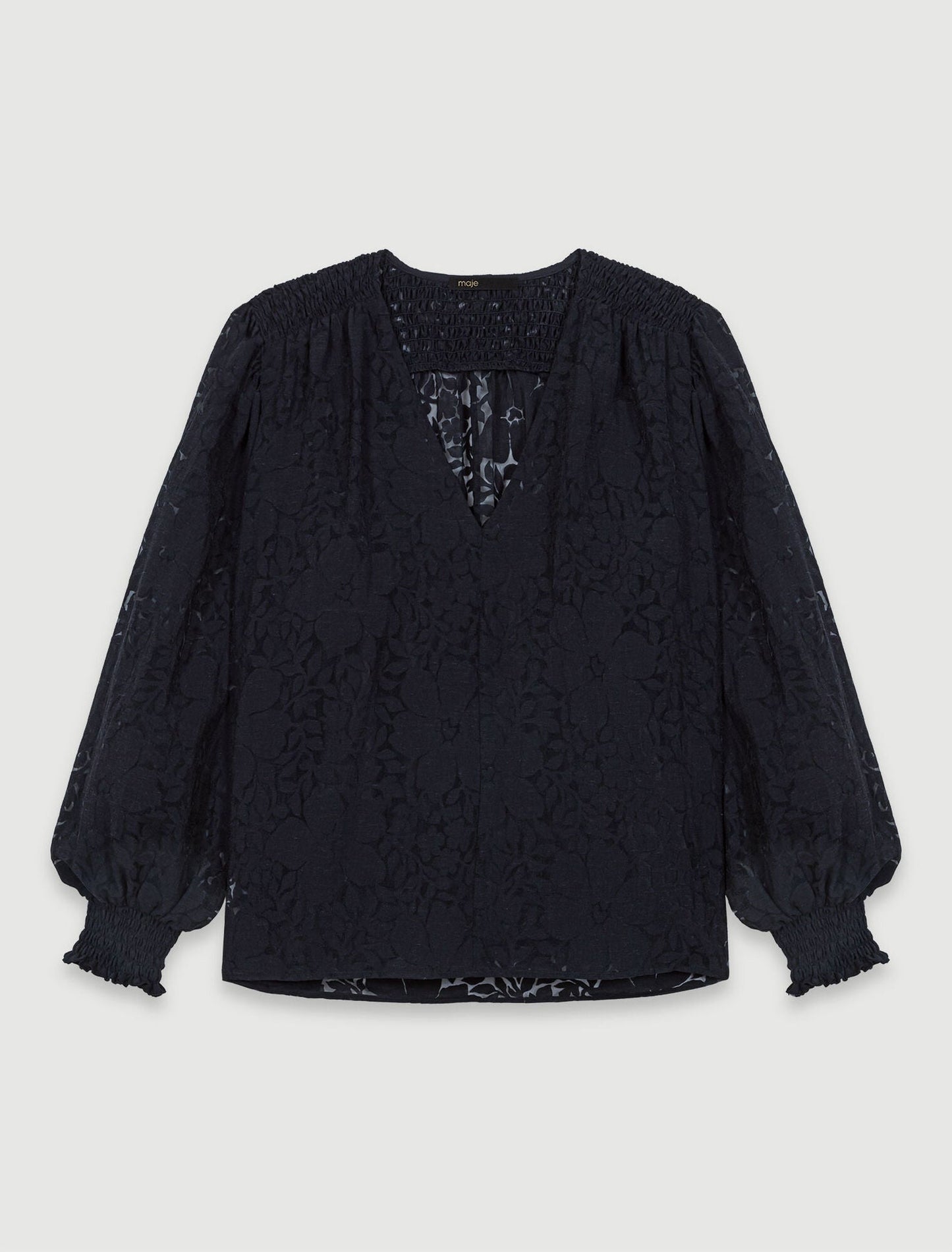 Black  -Patterned Top
