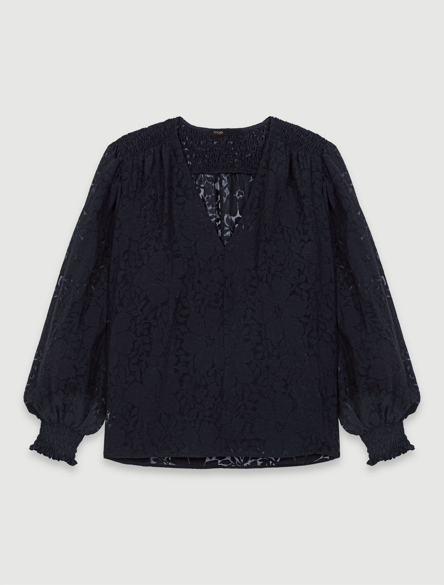 Black  -Patterned Top