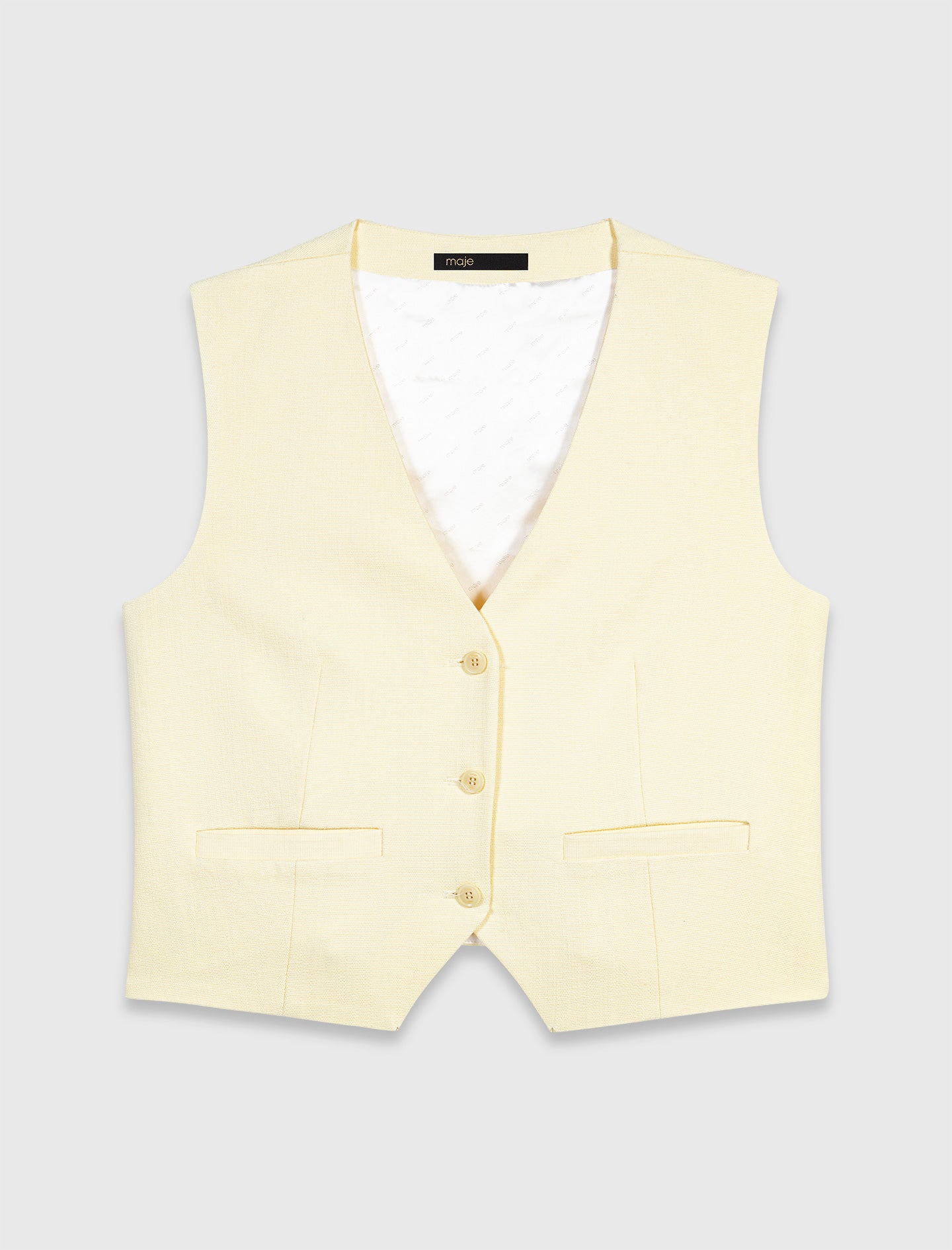 Tailored Jacket Pale Yellow