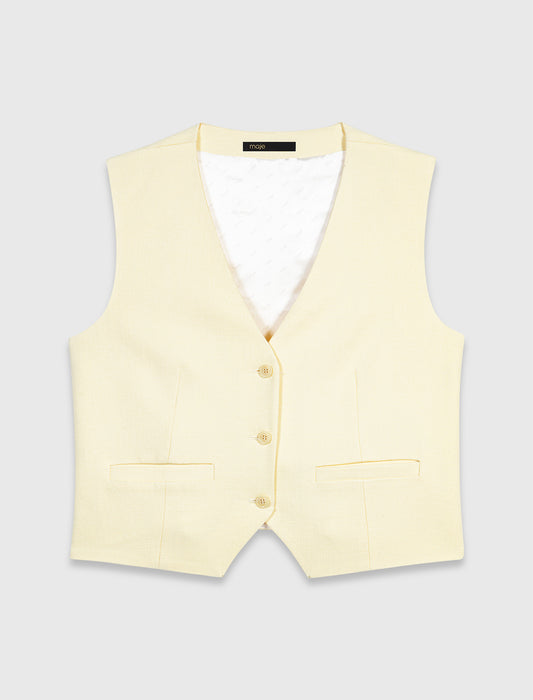 Tailored Jacket Pale Yellow