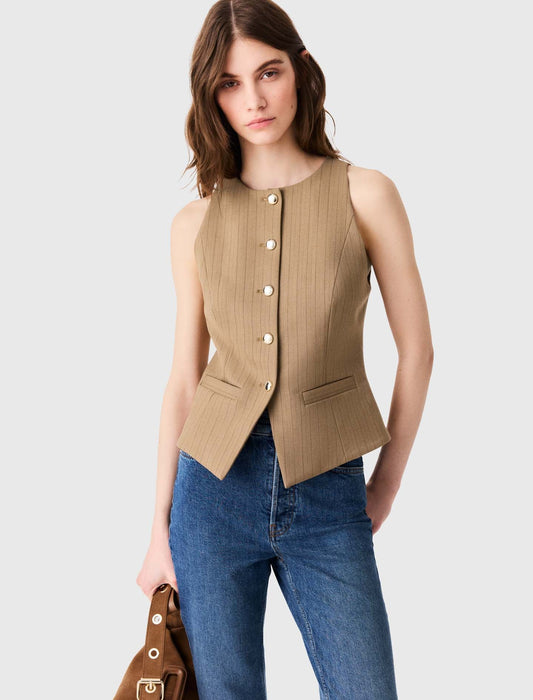 Long tailored jacket Beige