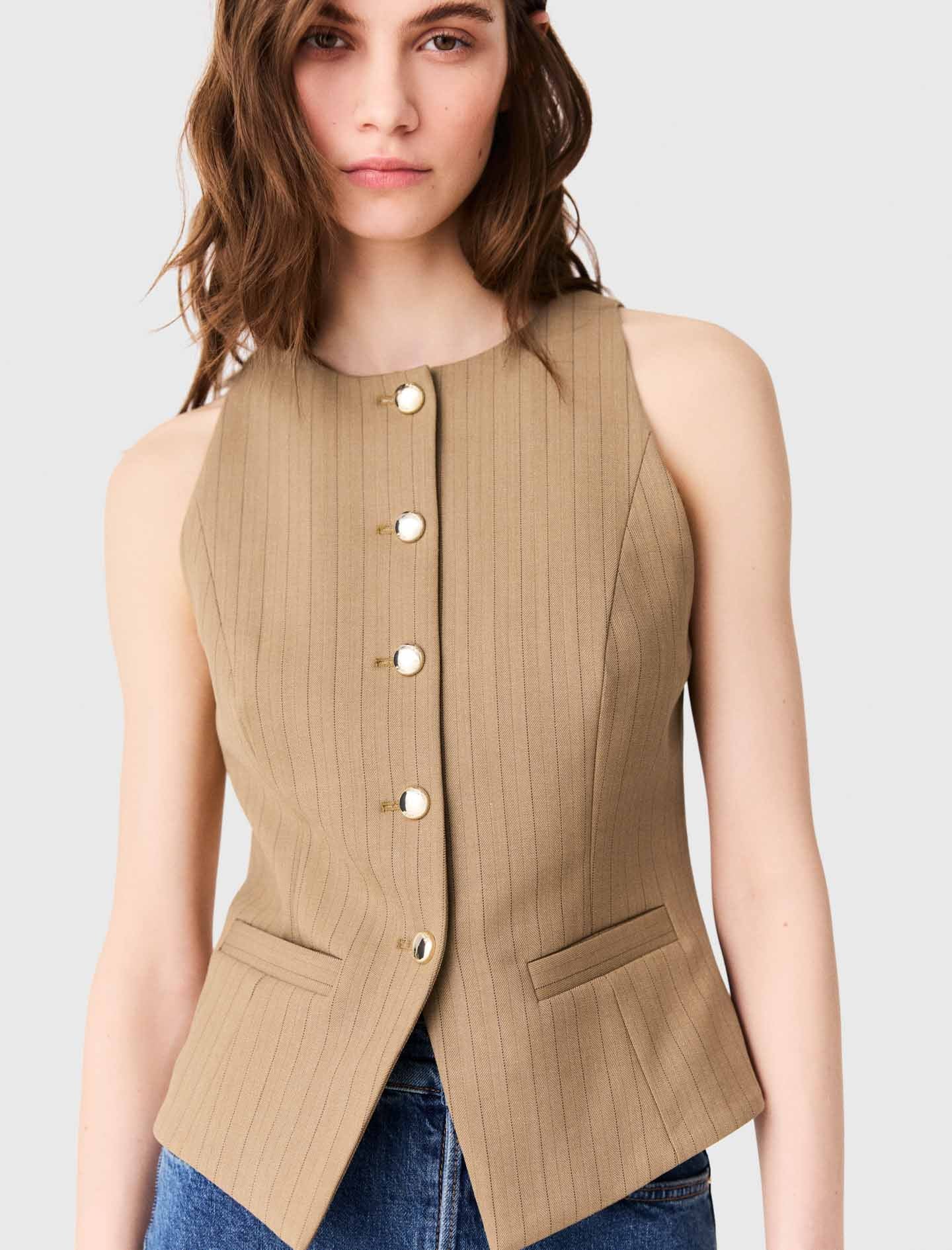 Long tailored jacket Beige