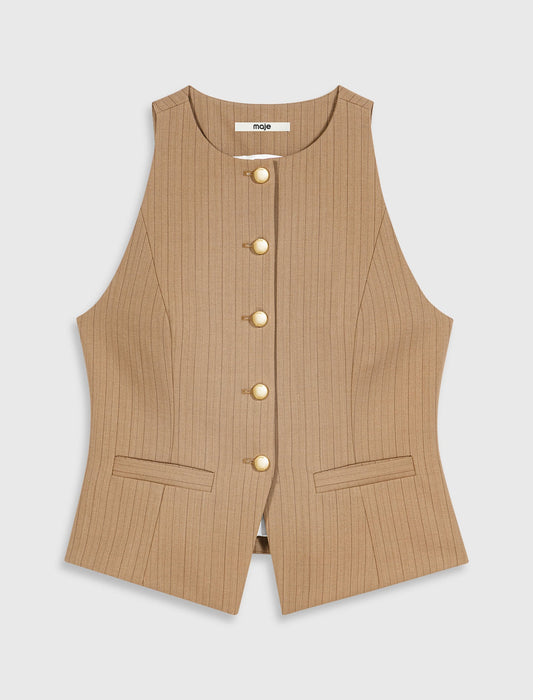Long tailored jacket Beige