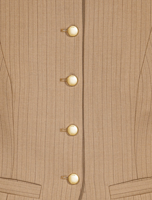 Long tailored jacket Beige