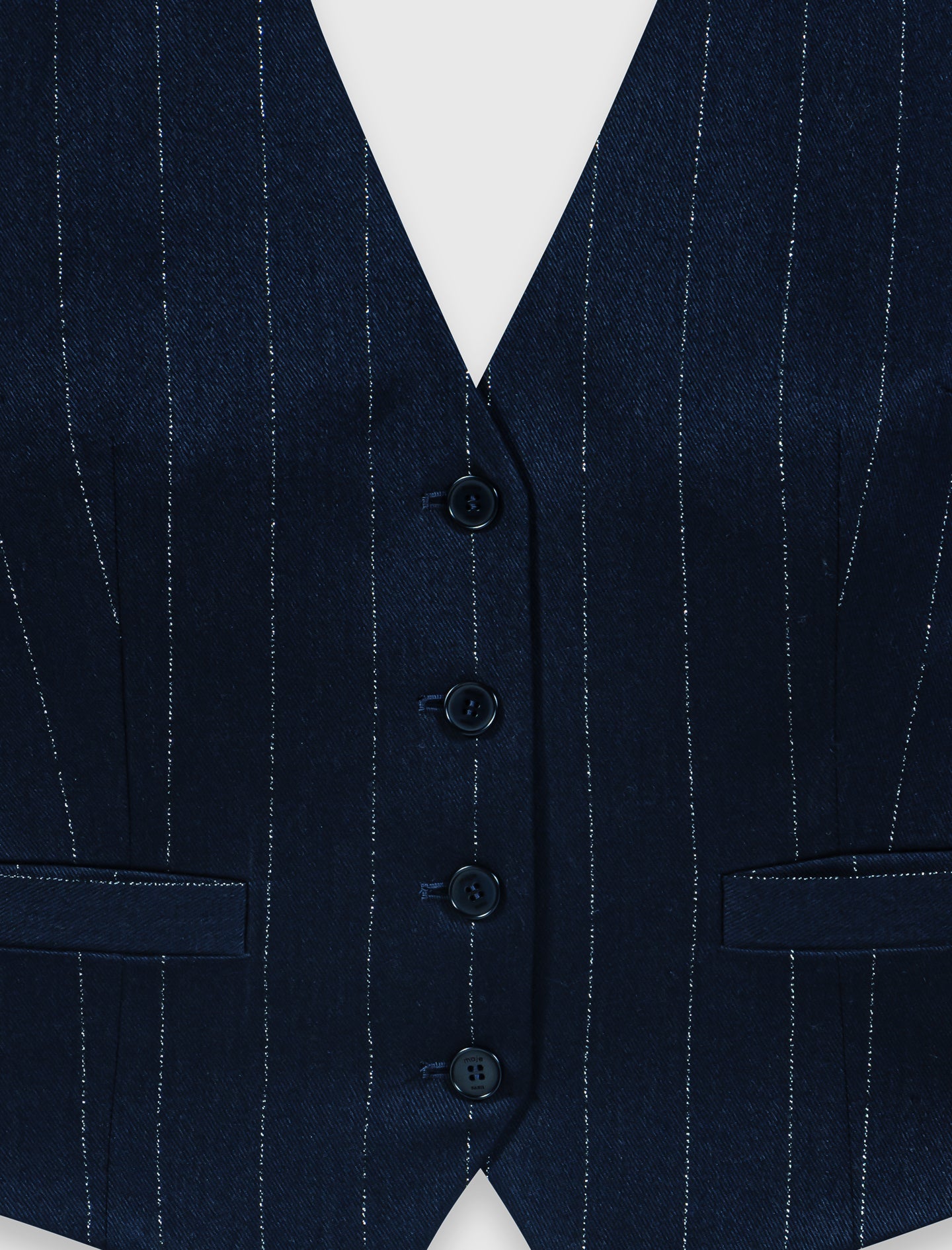 Tailored backless top Navy