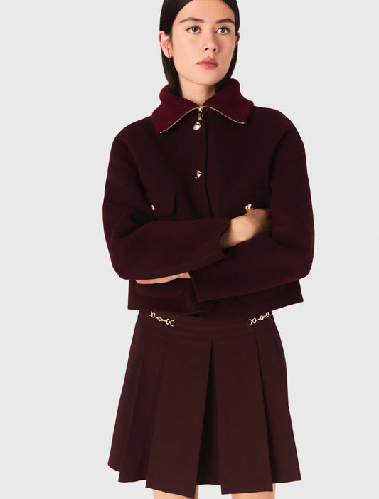 mfpve00722 reversible double faced jacket burgundy