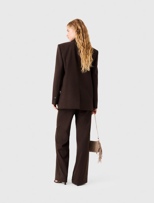 Rhinestone Suit Jacket Brown